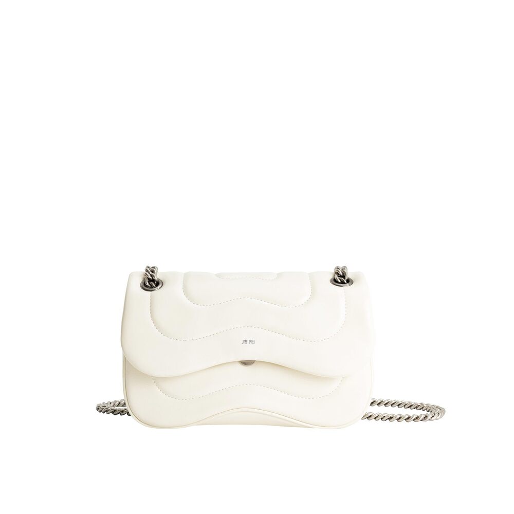 3818 Tina Quilted Chain Crossbody - Ivory